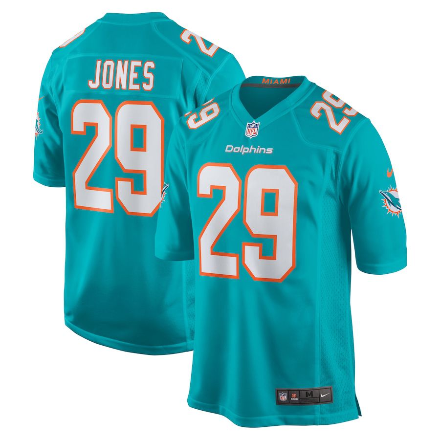 Men Miami Dolphins #29 Brandon Jones Nike Green Team Game NFL Jersey